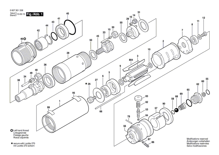 New Genuine Bosch 3606316053 Cylindrical Gear