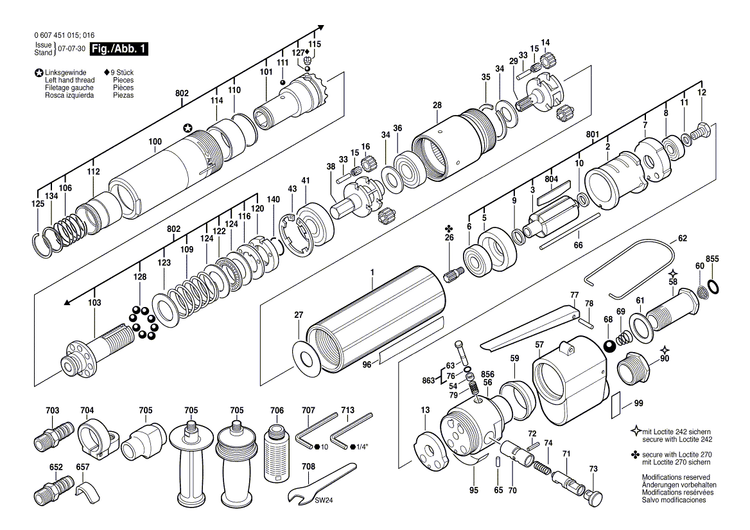 New Genuine Bosch 3606316099 Cylindrical Gear
