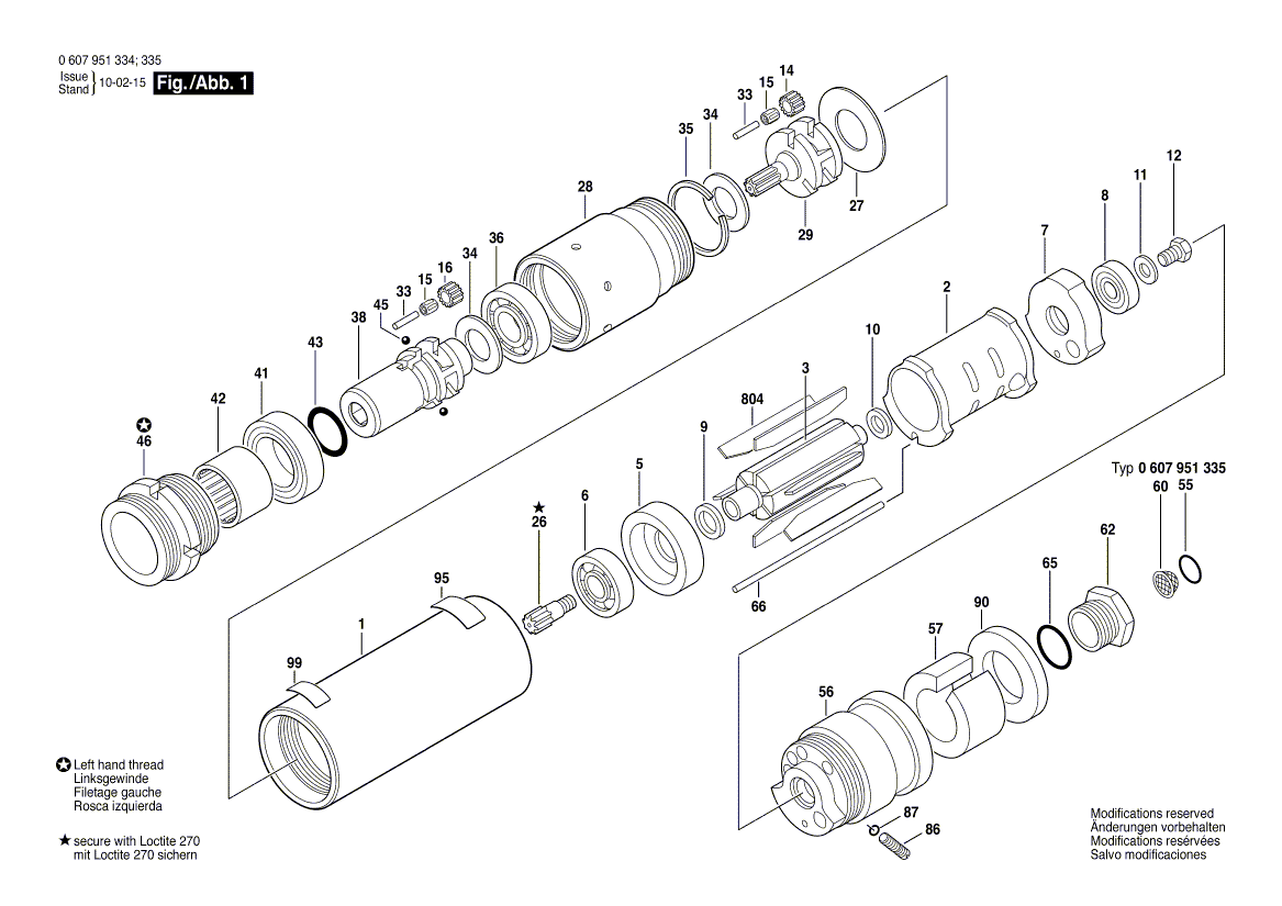 New Genuine Bosch 3606316101 Cylindrical Gear