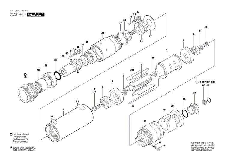 New Genuine Bosch 3606316101 Cylindrical Gear