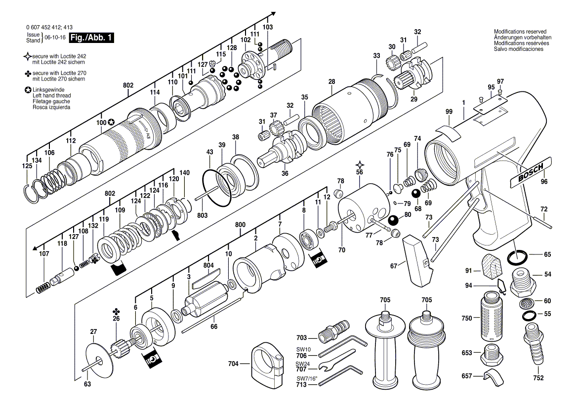 New Genuine Bosch 3606316103 Cylindrical Gear