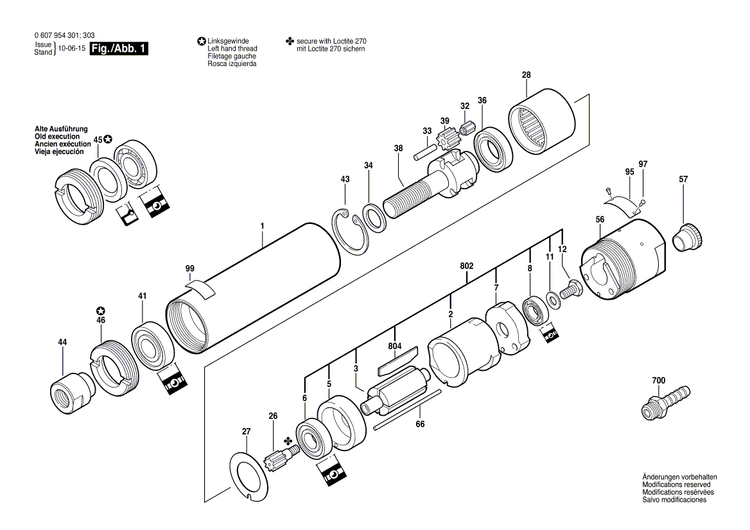 New Genuine Bosch 3606316112 Cylindrical Gear