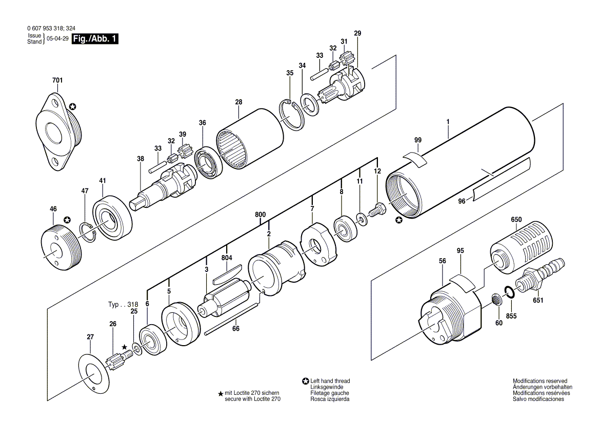New Genuine Bosch 3606316115 Cylindrical Gear