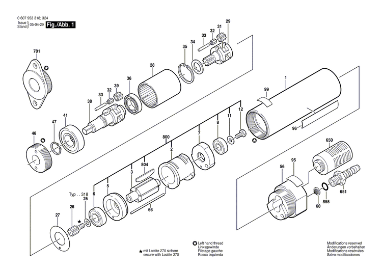 New Genuine Bosch 3606316115 Cylindrical Gear