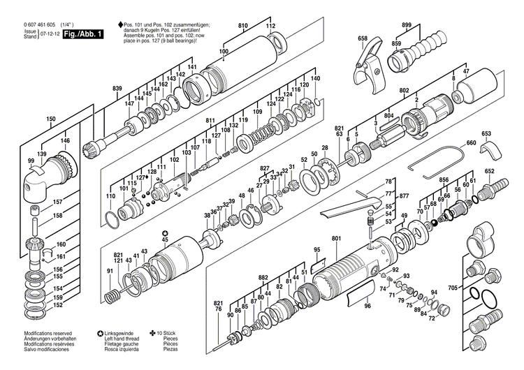 New Genuine Bosch 3606316116 Cylindrical Gear