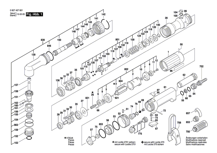 New Genuine Bosch 3606317001 Cylindrical Gear