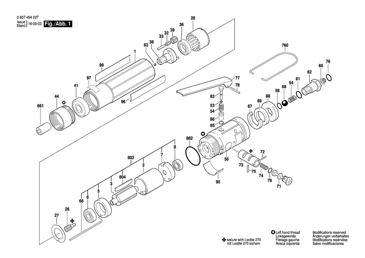 New Genuine Bosch 3606321003 Screw-in piece