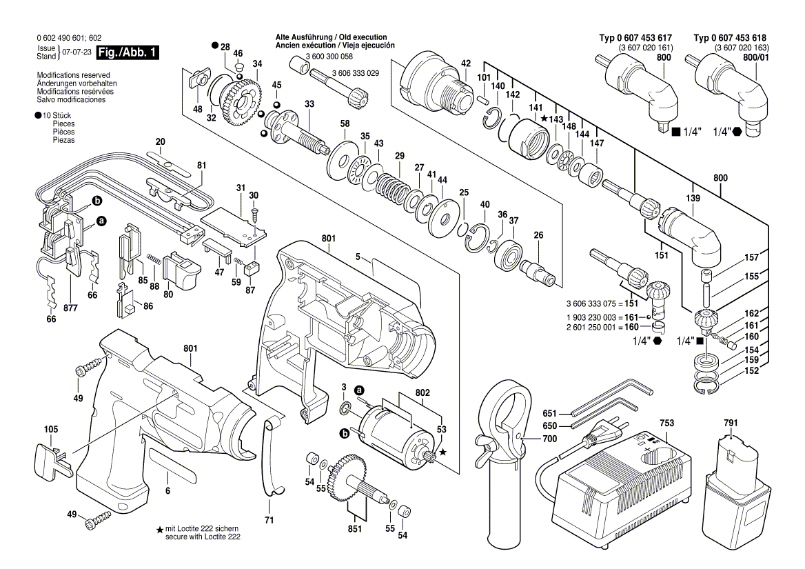 New Genuine Bosch 3606333591 Bevel Gear Set