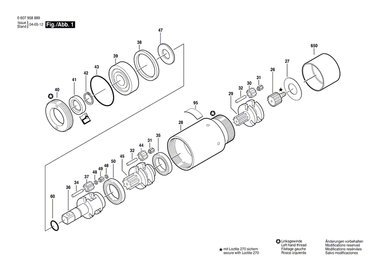 New Genuine Bosch 3606337107 Planetary-Gear Carrier