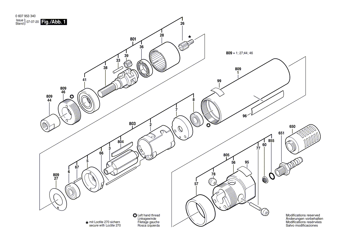New Genuine Bosch 3607000075 Silencer