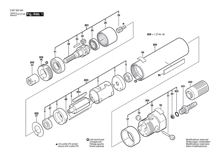 New Genuine Bosch 3607000075 Silencer