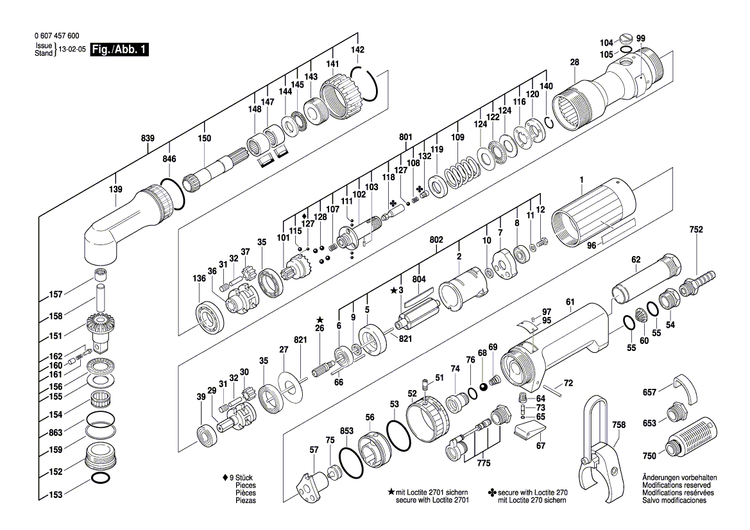 New Genuine Bosch 3607010017 Parts Set