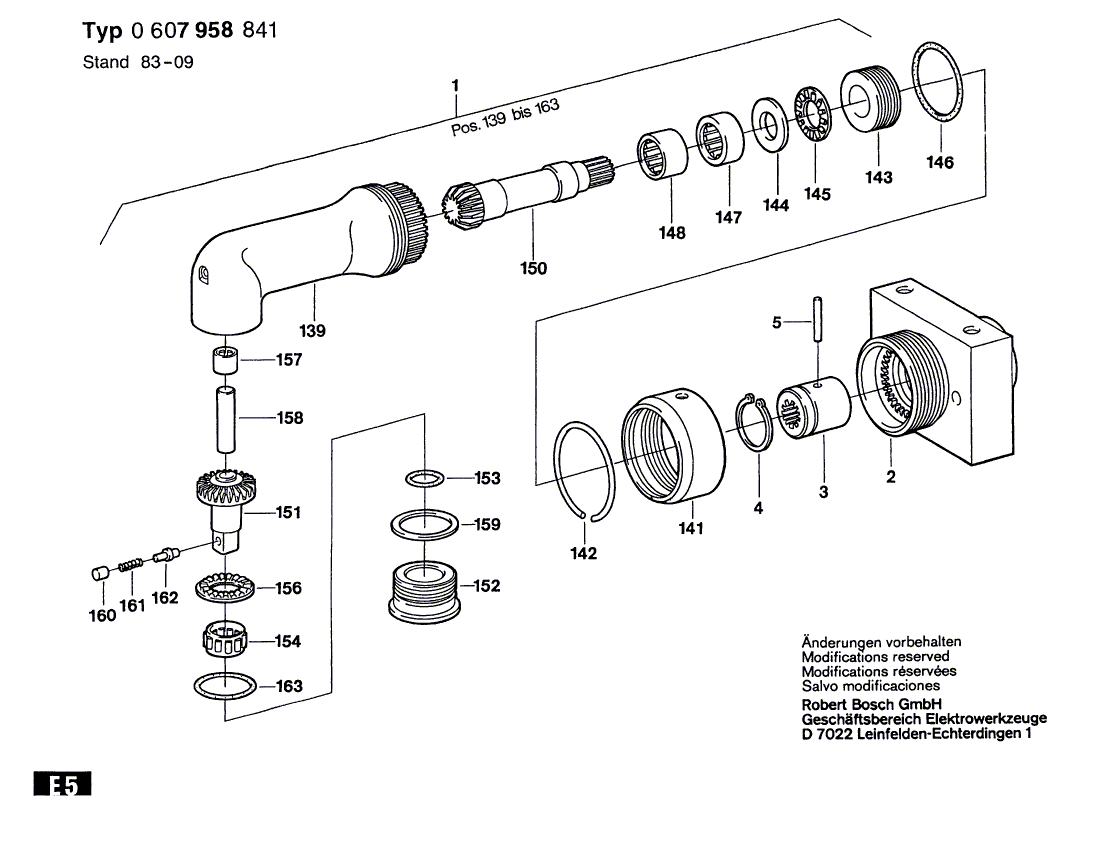 New Genuine Bosch 3607010018 Parts Set