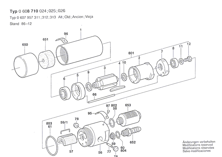 New Genuine Bosch 3607010022 Parts Set