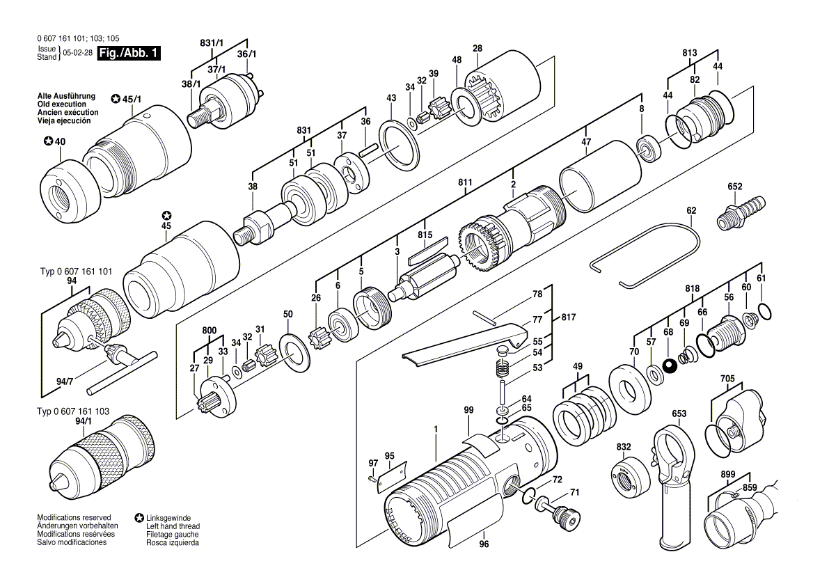 New Genuine Bosch 3607030026 Assembly Of Service Parts