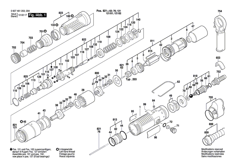 New Genuine Bosch 3607030028 Assembly Of Service Parts
