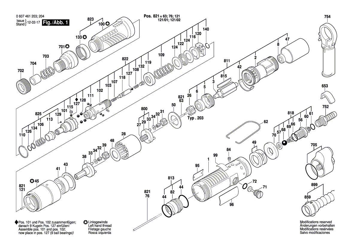 New Genuine Bosch 3607030059 Assembly Of Service Parts