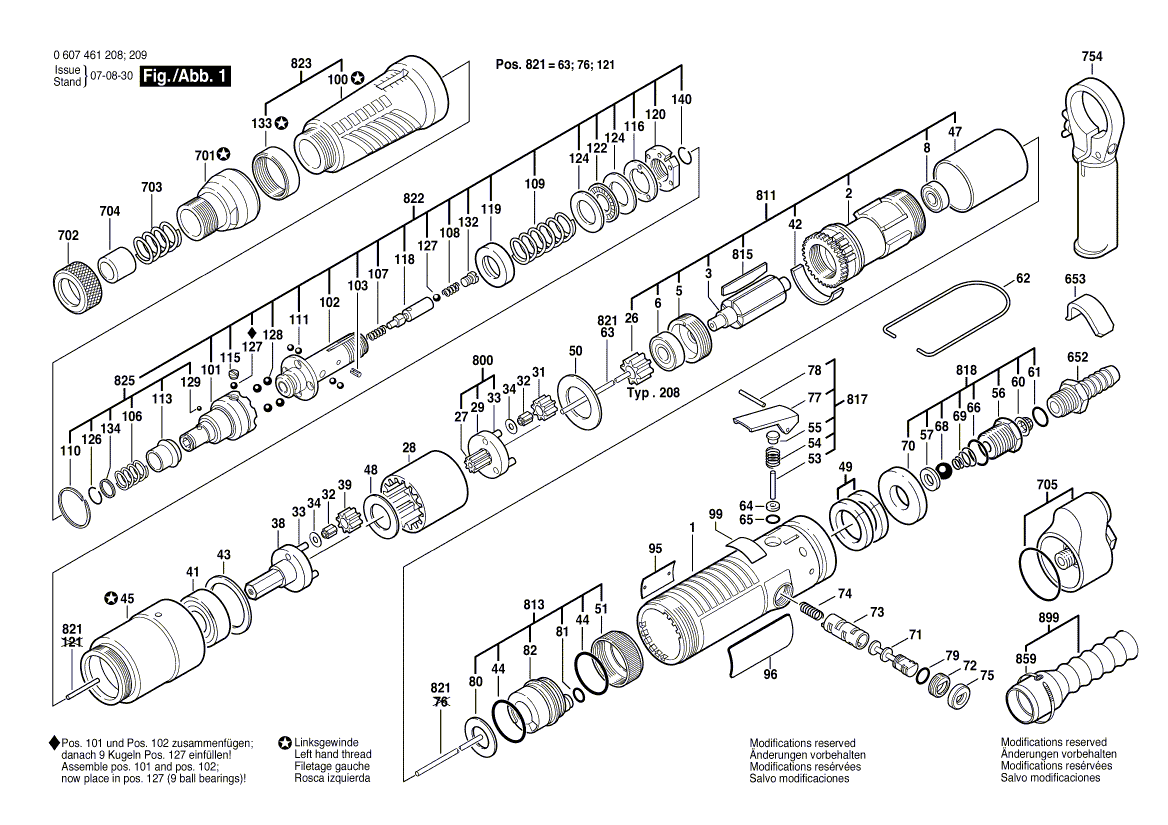 New Genuine Bosch 3607030060 Assembly Of Service Parts