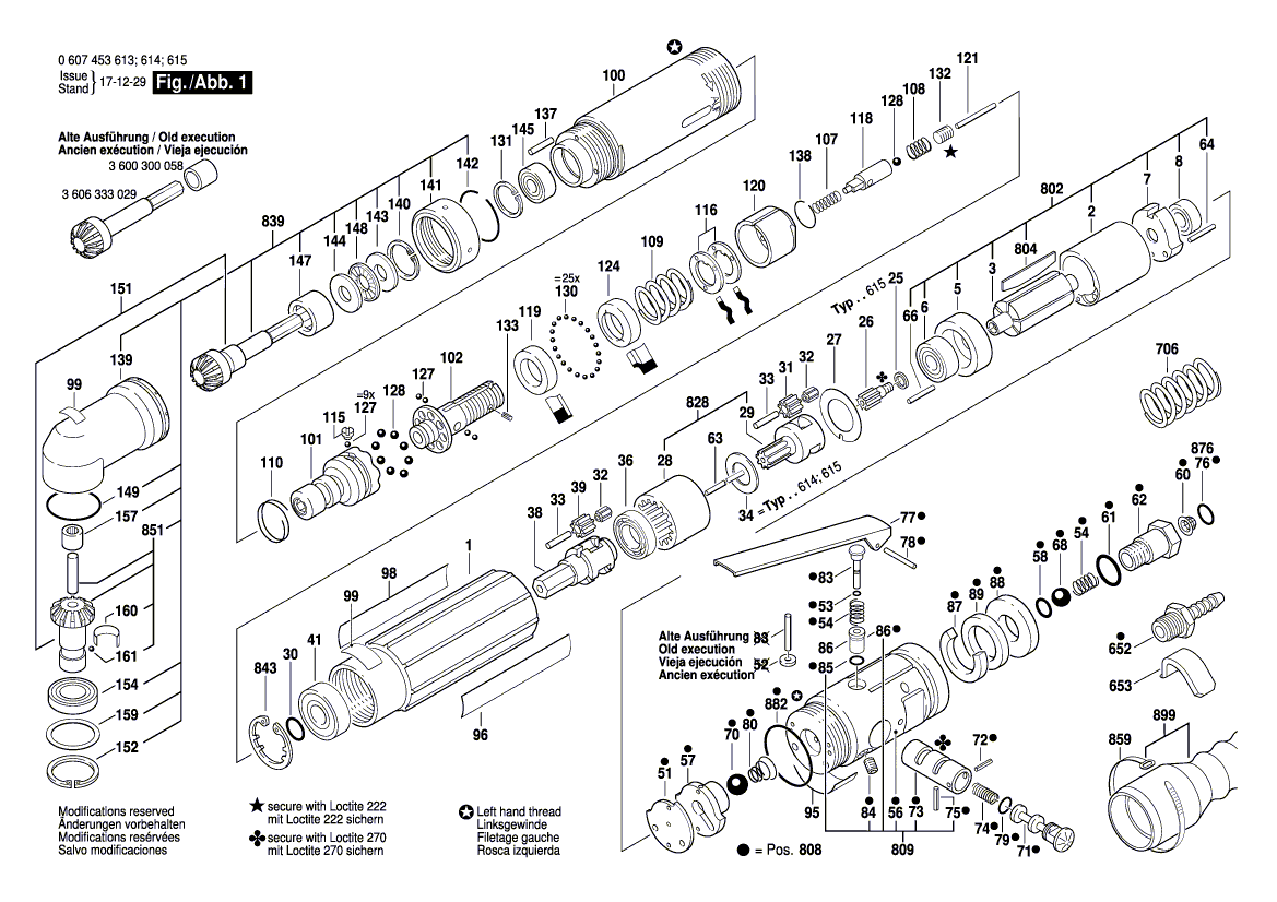 New Genuine Bosch 3607030150 Parts Set