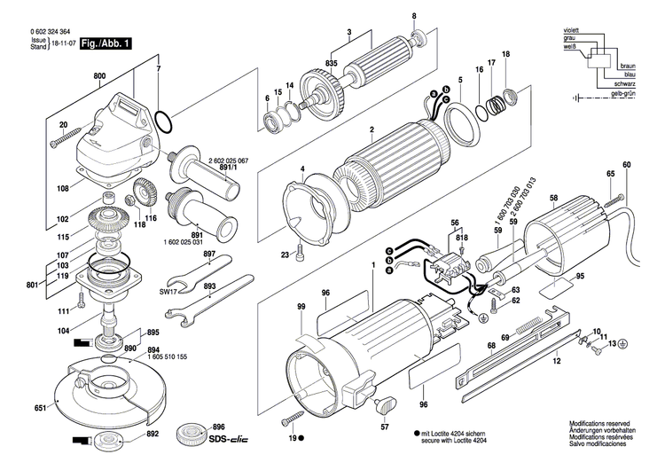 New Genuine Bosch 3607030252 Bearing Flange