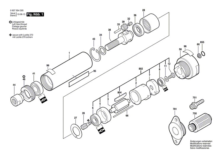 New Genuine Bosch 3607030259 Assembly Of Service Parts