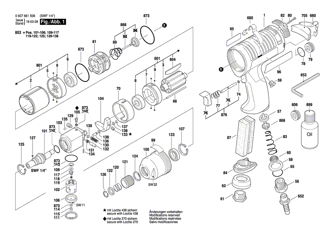 New Genuine Bosch 3607030331 Assembly Of Service Parts