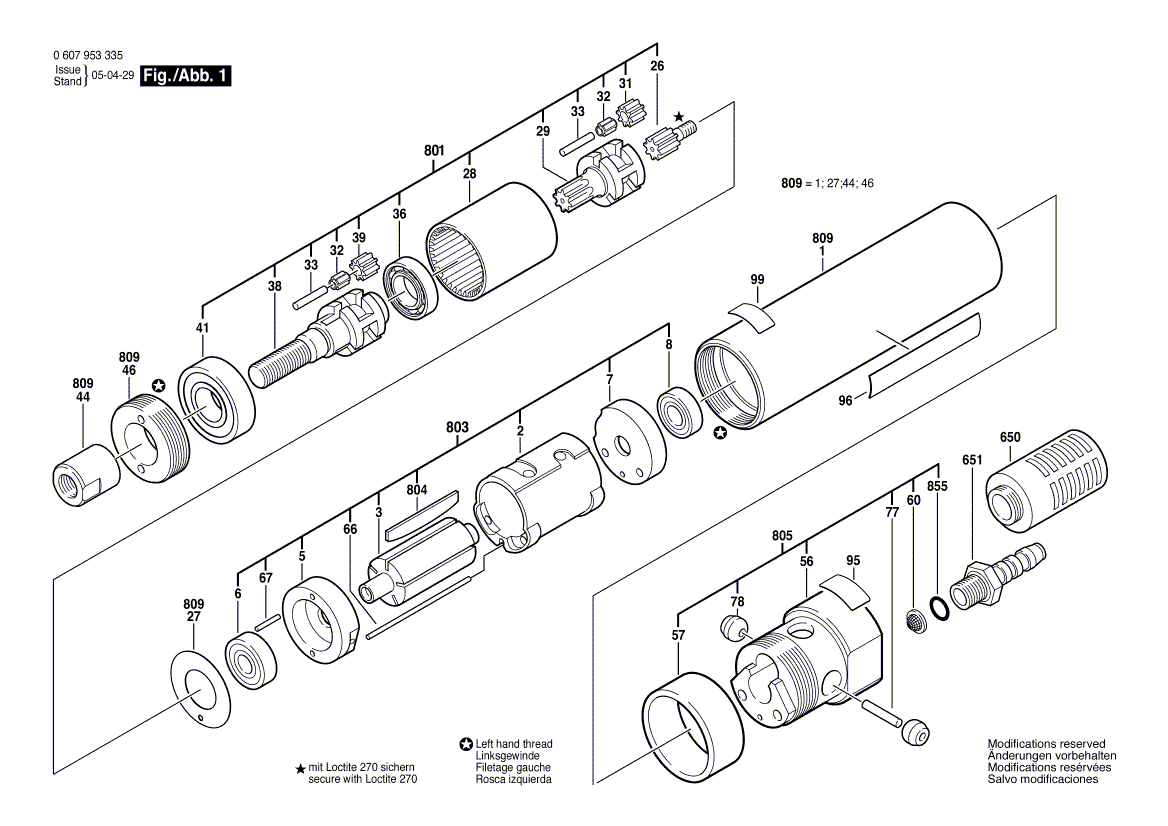 New Genuine Bosch 3607030381 Assembly kit