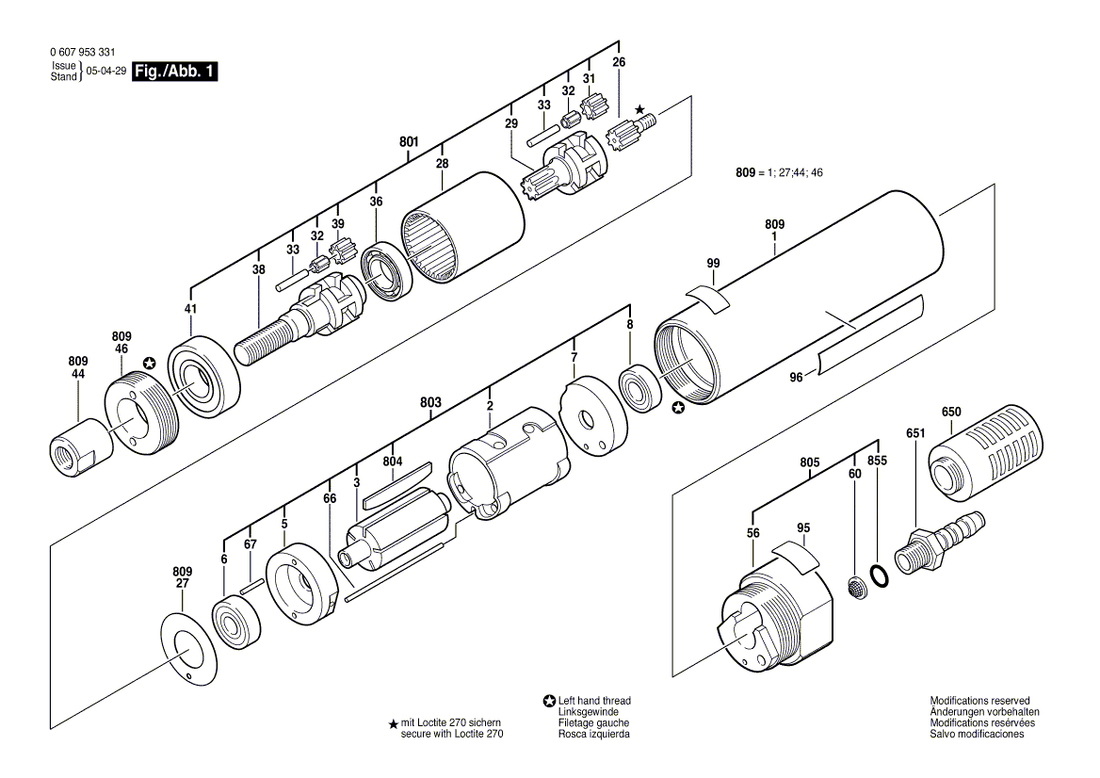New Genuine Bosch 3607030387 Assembly kit