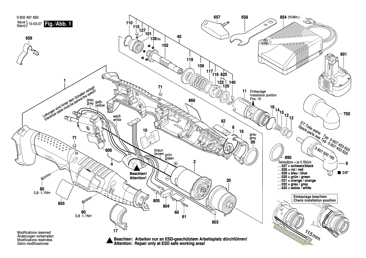New Genuine Bosch 3607030490 Planetary Gear Train