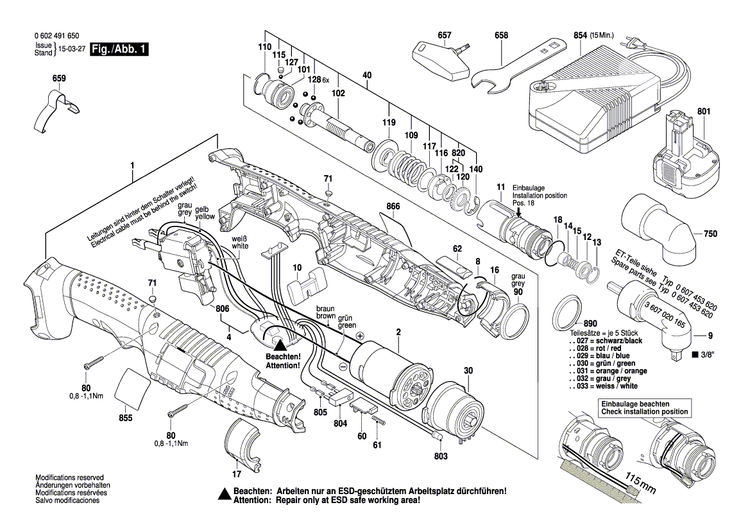 New Genuine Bosch 3607030490 Planetary Gear Train