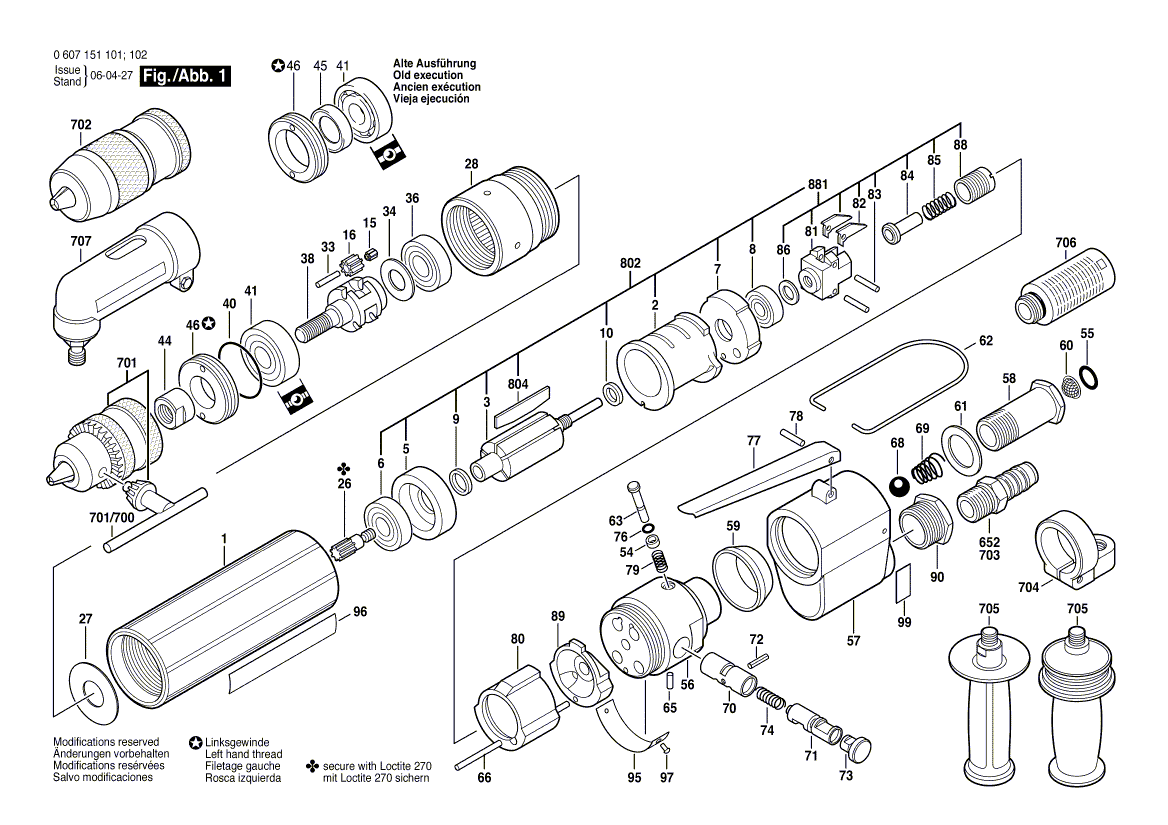 New Genuine Bosch 3607031006 Assembly Of Service Parts