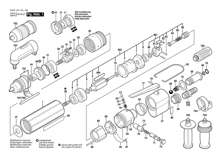 New Genuine Bosch 3607031006 Assembly Of Service Parts