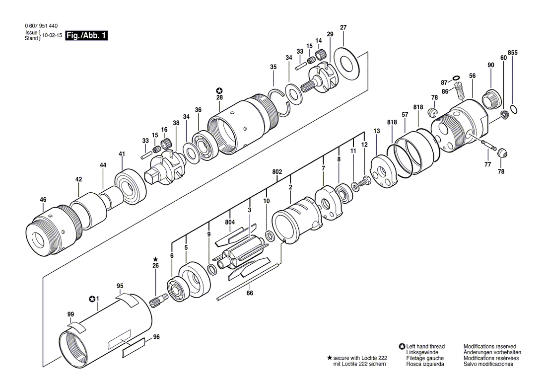 New Genuine Bosch 3607031016 Assembly Of Service Parts