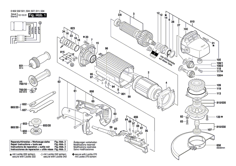 New Genuine Bosch 3607031294 Switch Kit