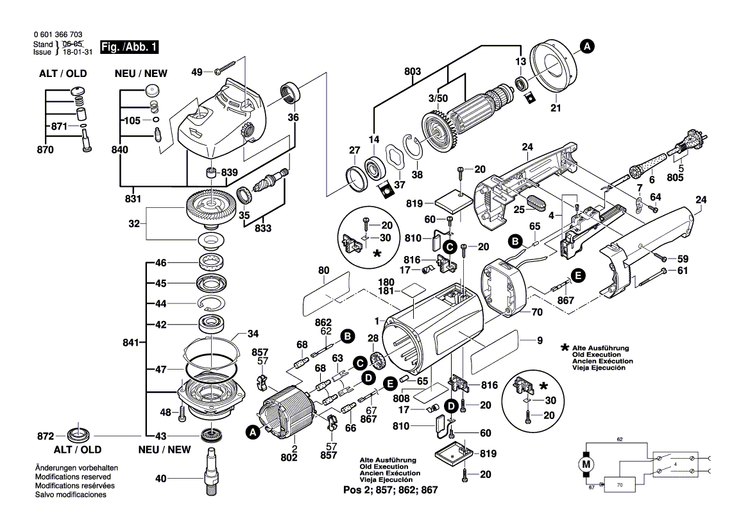 New Genuine Bosch 3607031329 Armature