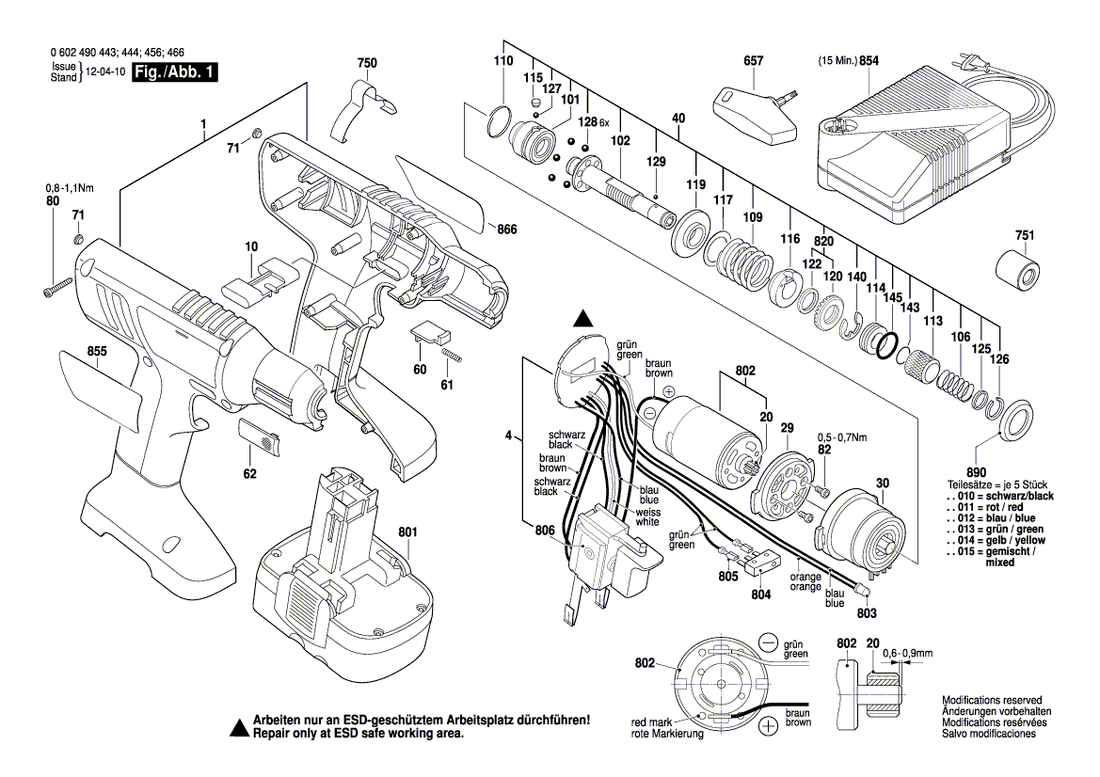 New Genuine Bosch 3607031552 DC motor