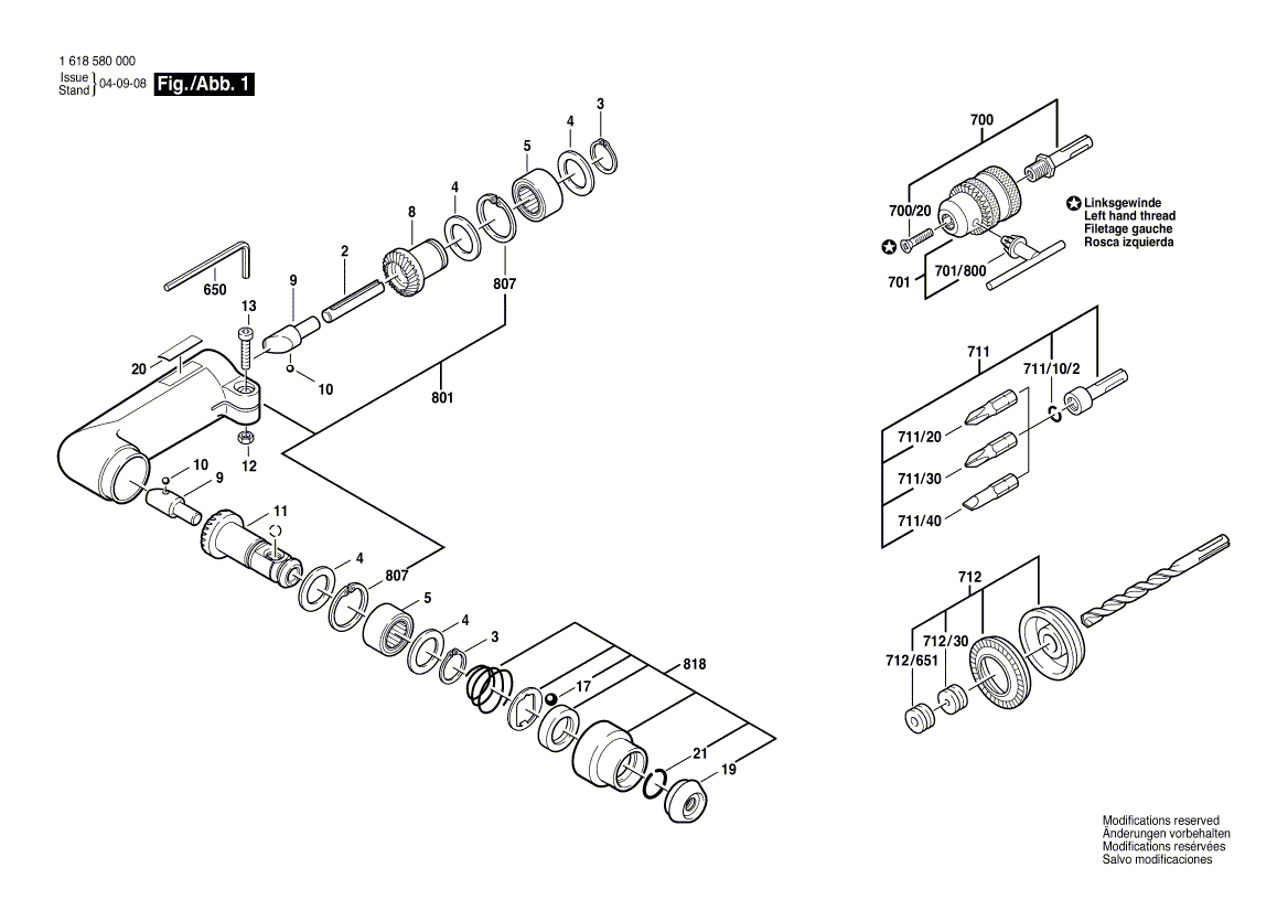 New Genuine Bosch 3607031589 Parts Set