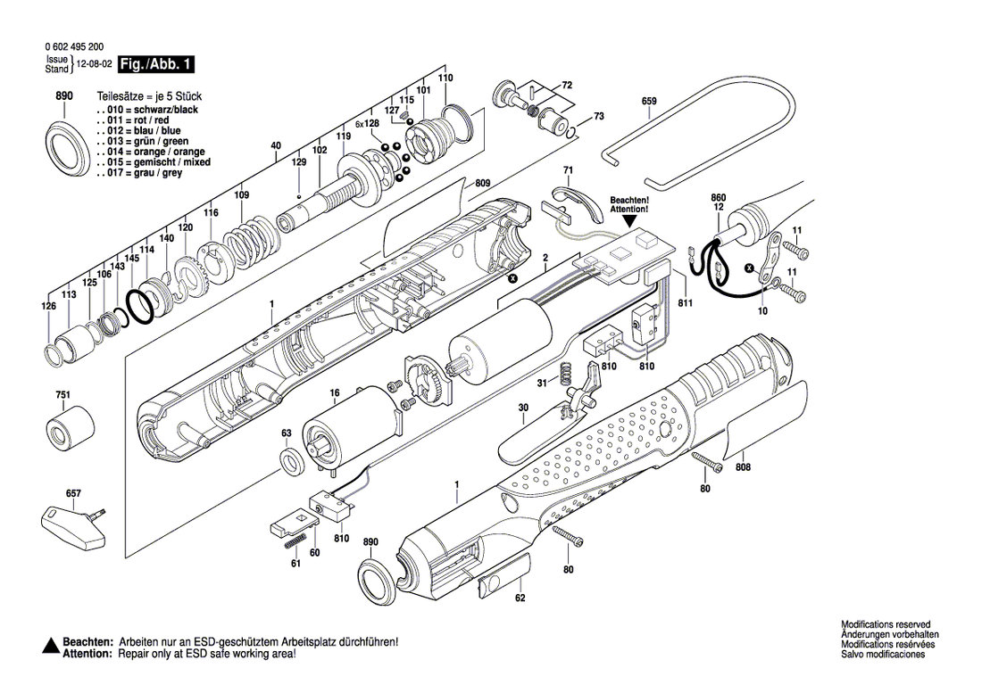 New Genuine Bosch 3607031621 Assembly kit