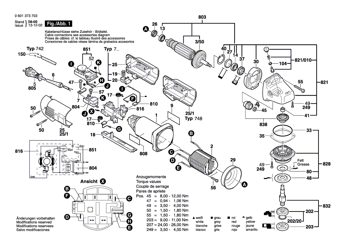New Genuine Bosch 3607031628 Bearing Flange