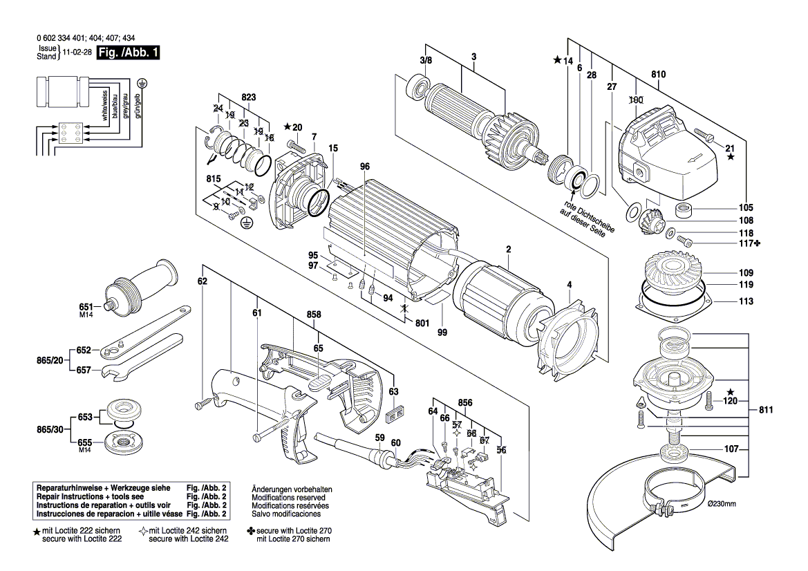 New Genuine Bosch 3607031666 Modification Set