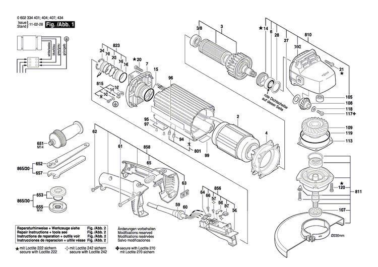 New Genuine Bosch 3607031666 Modification Set