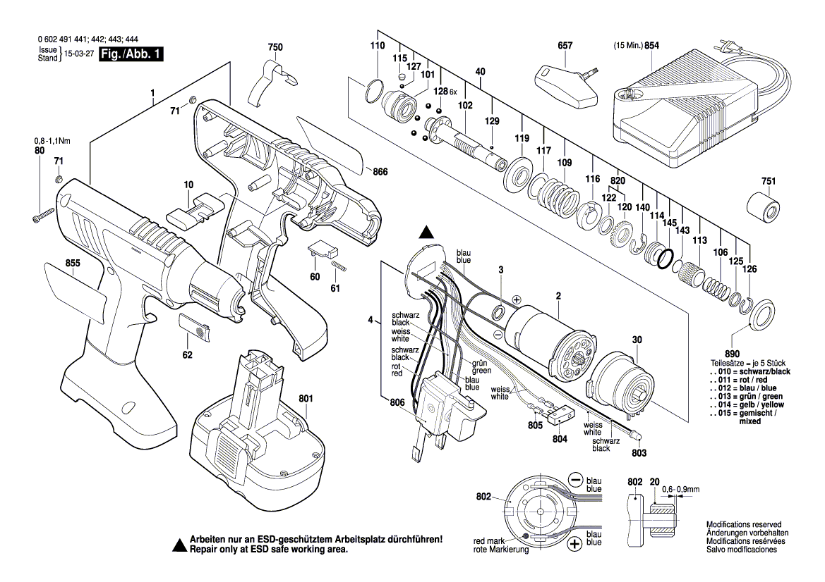 New Genuine Bosch 3607031732 DC motor