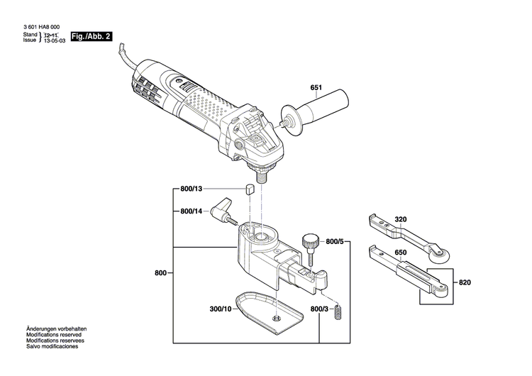 New Genuine Bosch 3607031735 grinding fixture