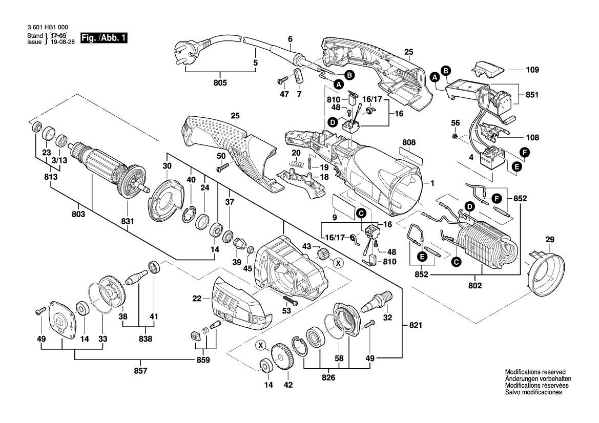 New Genuine Bosch 3607031737 Spindle