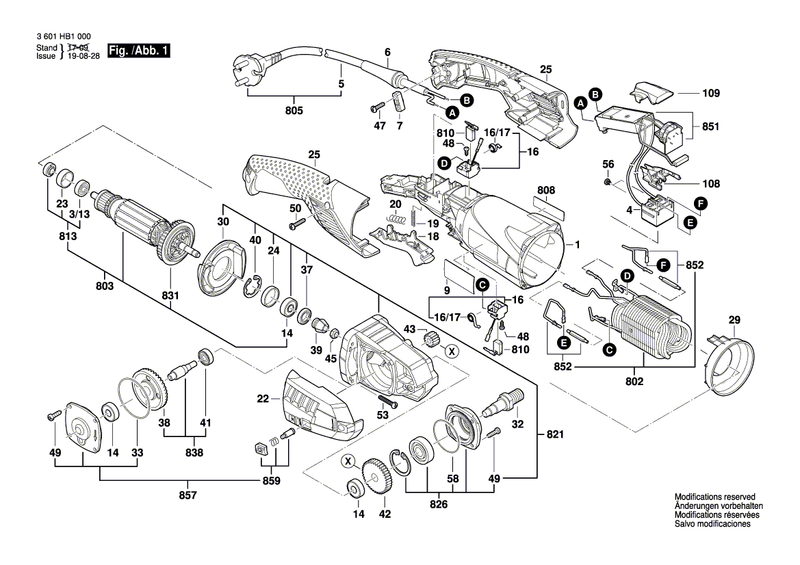 New Genuine Bosch 3607031743 Bearing Flange
