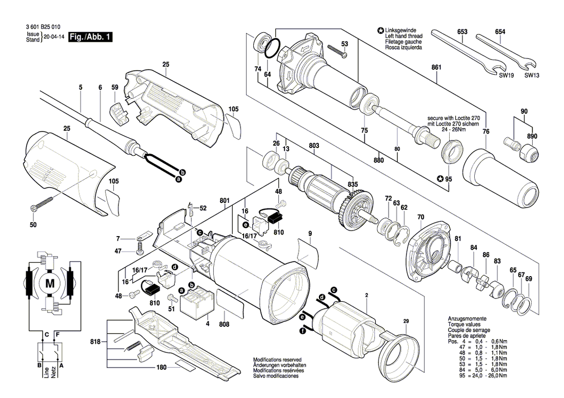 New Genuine Bosch 3607031833 Switch-Pawl