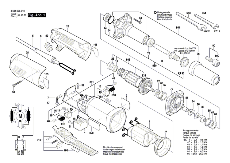 New Genuine Bosch 3607031833 Switch-Pawl