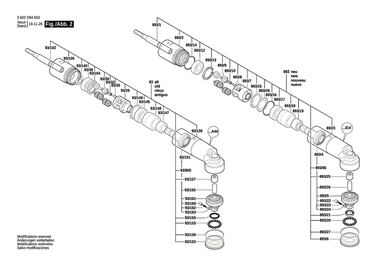 New Genuine Bosch 3607031849 Set Of Plates