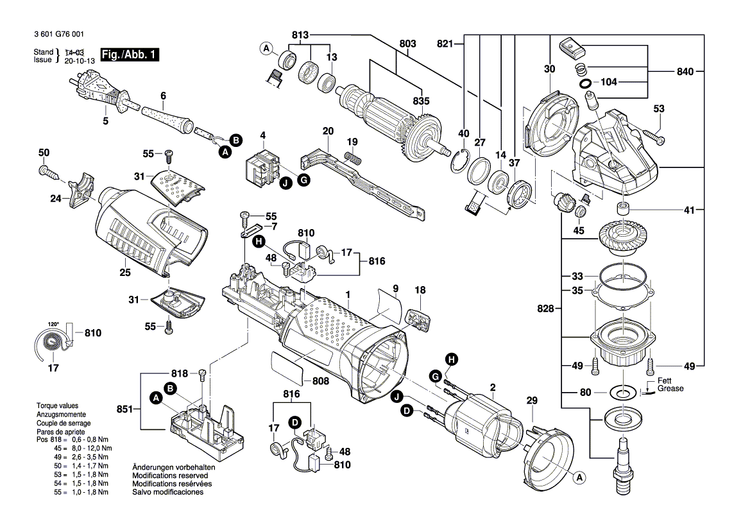 New Genuine Bosch 3607031875 Strip brush