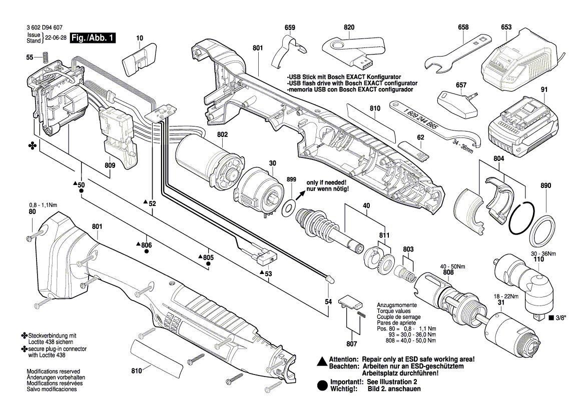New Genuine Bosch 3607031921 drive electronics